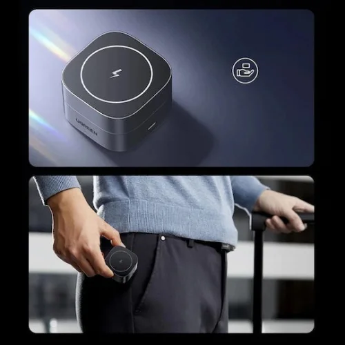 Ugreen Φορτιστής Magsafe με Θύρα USB-C Μαύρος (W526)