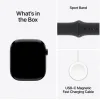 Apple Watch Series 10 Cellular Aluminium 46mm Αδιάβροχο με eSIM και Παλμογράφο (Sport Band Jet Black/Ink)