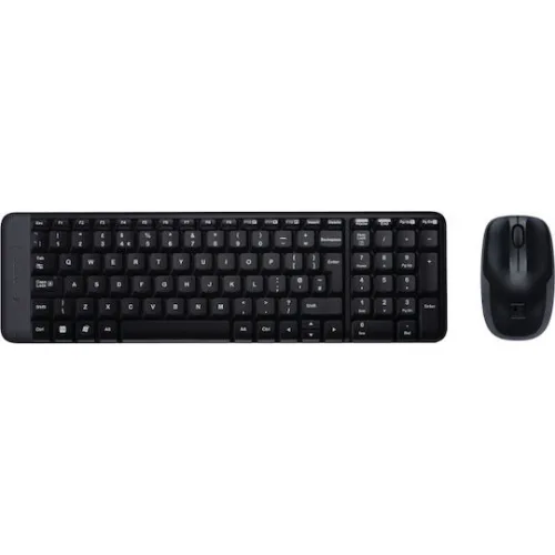 Logitech MK220 Ασύρματο Σετ Πληκτρολόγιο & Ποντίκι Αγγλικό US