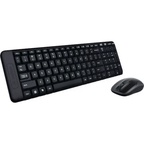 Logitech MK220 Ασύρματο Σετ Πληκτρολόγιο & Ποντίκι Αγγλικό US