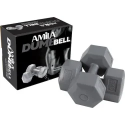 AMILA Σετ Βαράκια Εξάγωνα Βινυλίου 2 x 5kg