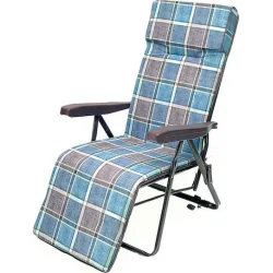 Campus Ξαπλώστρα-Πολυθρόνα Παραλίας με Ανάκλιση Πολλαπλών Θέσεων Μπλε