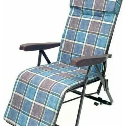 Campus Ξαπλώστρα-Πολυθρόνα Παραλίας με Ανάκλιση Πολλαπλών Θέσεων Μπλε