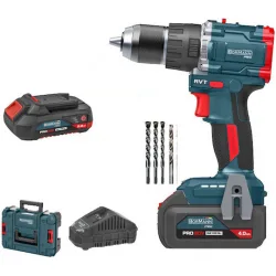 Bormann Pro BBP5451X44CA Κρουστικό Δραπανοκατσάβιδο Μπαταρίας Brushless 20V 2x4Ah