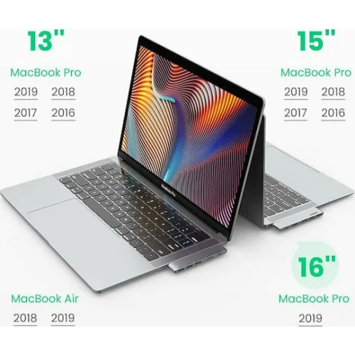 Ugreen CM251 Docking Station με Διπλό USB-C HDMI 4K PD και σύνδεση 2 Οθονών Ασημί