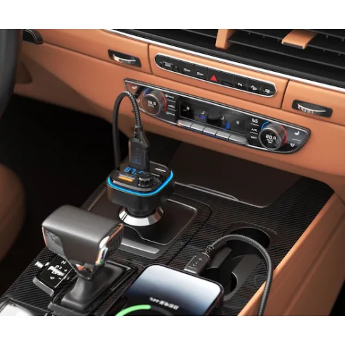 XO FM Transmitter Αυτοκινήτου BCC08 με Bluetooth / Type-C / USB