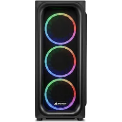 Sharkoon TK5M Gaming Midi Tower Κουτί Υπολογιστή με Πλαϊνό Παράθυρο και RGB Φωτισμό Μαύρο