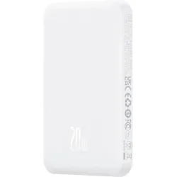 Baseus Mini Power Bank 5000mAh 20W με Θύρα USB-C Λευκό