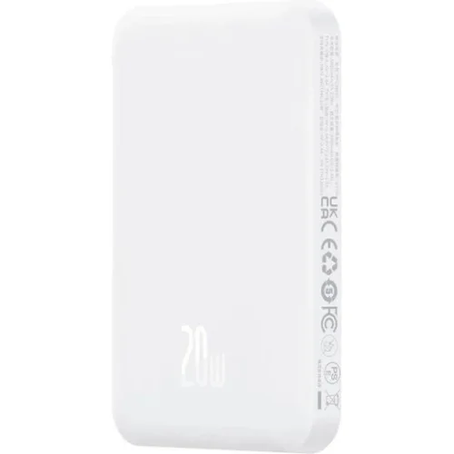 Baseus Mini Power Bank 5000mAh 20W με Θύρα USB-C Λευκό