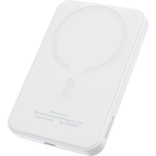 Baseus Mini Power Bank 5000mAh 20W με Θύρα USB-C Λευκό