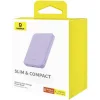 Baseus Magnetic Mini MagSafe Power Bank 5000mAh 20W με Θύρα USB-C Μωβ