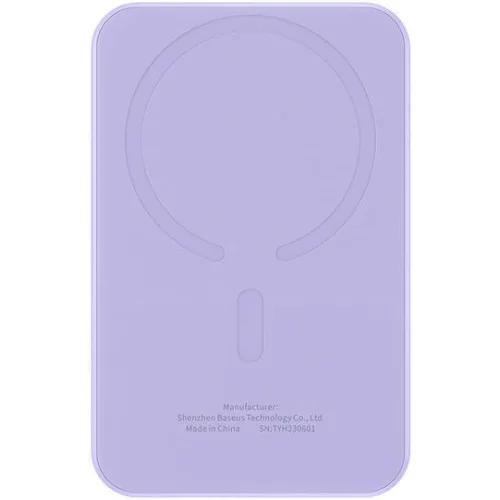 Baseus Magnetic Mini MagSafe Power Bank 5000mAh 20W με Θύρα USB-C Μωβ