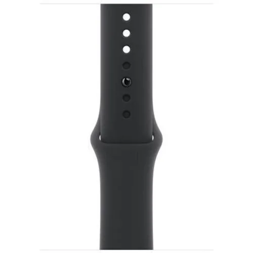 Apple Watch Series 10 Aluminium 46mm Αδιάβροχο με Παλμογράφο (Jet Black με Black Sport Band (S/M))
