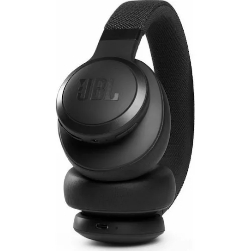 JBL Live 660NC Ασύρματα / Ενσύρματα Over Ear Ακουστικά με 50 ώρες Λειτουργίας και Quick Charge Μαύρα