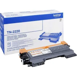 Brother TN-2220 Γνήσιο Toner Laser Εκτυπωτή Μαύρο High Capacity 2600 Σελίδων (TN-2220)