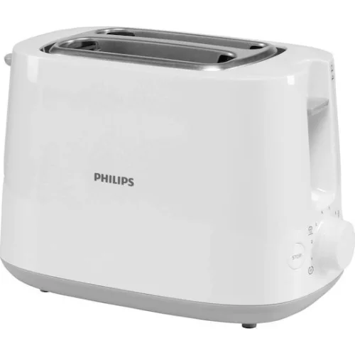 Philips Φρυγανιέρα 2 Θέσεων 830W Λευκή