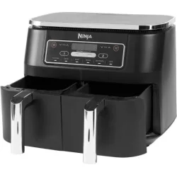Ninja Foodi Max Dual Zone Air Fryer με Διπλό Αποσπώμενο Κάδο 7.6lt Μαύρο