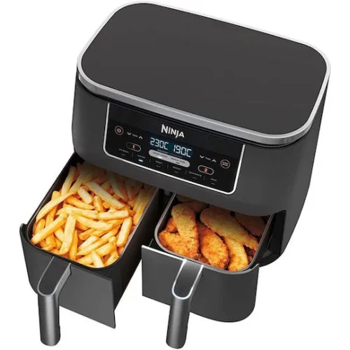 Ninja Foodi Max Dual Zone Air Fryer με Διπλό Αποσπώμενο Κάδο 7.6lt Μαύρο