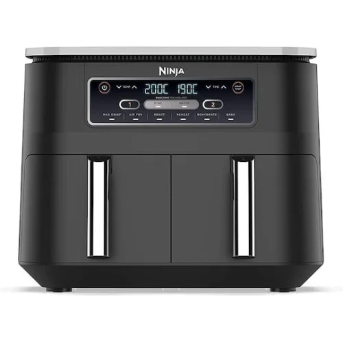 Ninja Foodi Max Dual Zone Air Fryer με Διπλό Αποσπώμενο Κάδο 7.6lt Μαύρο
