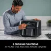 Ninja Foodi Max Dual Zone Air Fryer με Διπλό Αποσπώμενο Κάδο 7.6lt Μαύρο