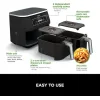 Ninja Foodi Max Dual Zone Air Fryer με Διπλό Αποσπώμενο Κάδο 7.6lt Μαύρο