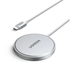 Ugreen Ασύρματος Φορτιστής (Qi Pad) 15W Λευκός (W703)