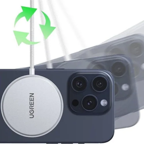 Ugreen Ασύρματος Φορτιστής (Qi Pad) 15W Λευκός (W703)