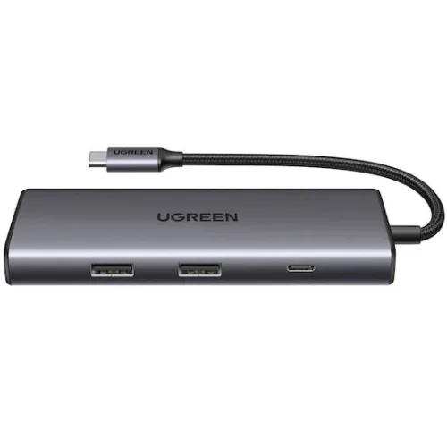 Ugreen Cm498 USB-C / USB-A Docking Station με 4K PD Μαύρο