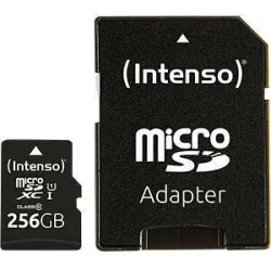 Intenso Class Performance microSDXC 256GB Class 10 U1 UHS-I με αντάπτορα