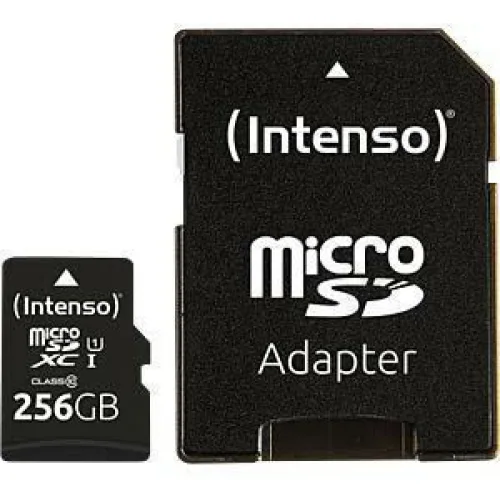 Intenso Class Performance microSDXC 256GB Class 10 U1 UHS-I με αντάπτορα