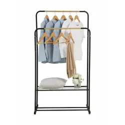 Κρεμαστρα Ρουχων Δαπεδου Διπλη Ραφι 110x54x125εκ Bpc2100