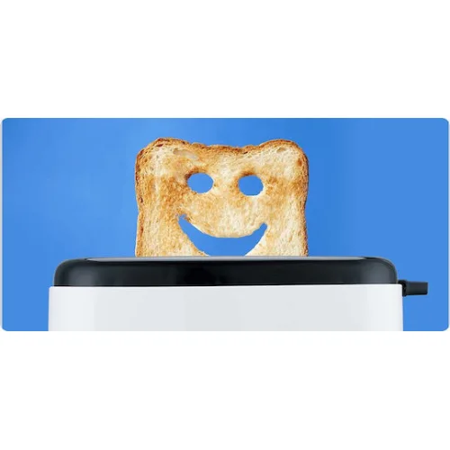 Tesla Φρυγανιέρα 2 Θέσεων 800W Λευκή