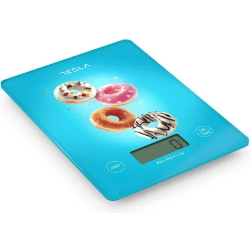 Tesla Ψηφιακή Ζυγαριά Κουζίνας 1gr/5kg Μπλε