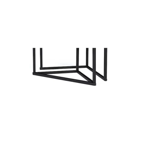 Τετράγωνο Σετ Ζιγκόν Elize Ξύλινο Καφέ 2τμχ Μ40xΠ40xΥ40εκ.