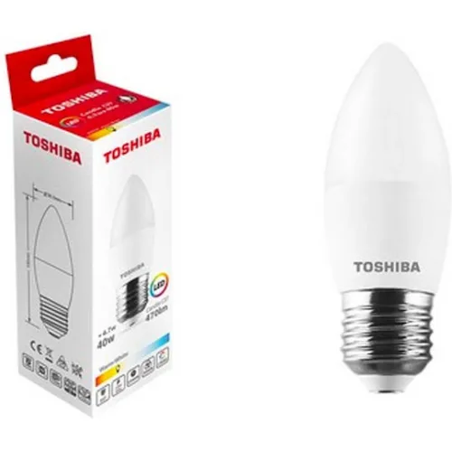 Toshiba N STD Λάμπα LED 4.7W για Ντουί E27 και Σχήμα C37 Φυσικό Λευκό 470lm