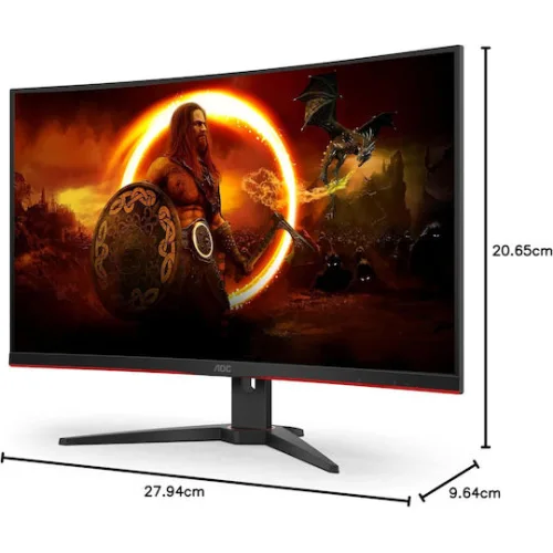 AOC C32G2ZE VA Curved Gaming Monitor 31.5" FHD 1920x1080 240Hz με Χρόνο Απόκρισης 4ms GTG
