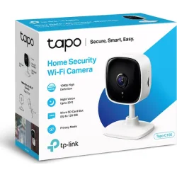 TP-LINK Tapo C100 v1 IP Κάμερα Παρακολούθησης Wi-Fi Full HD 1080p με Αμφίδρομη Επικοινωνία και Φακό 3.3mm