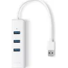 TP-LINK UE330 v2 USB 3.0 Hub 3 Θυρών με σύνδεση USB-A / Ethernet Λευκό