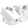 TP-LINK TL-PA7017P KIT v4 Powerline Διπλό για Ενσύρματη Σύνδεση με Passthrough Πρίζα και Θύρα Gigabit Ethernet
