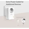 TP-LINK TL-PA7017P KIT v4 Powerline Διπλό για Ενσύρματη Σύνδεση με Passthrough Πρίζα και Θύρα Gigabit Ethernet