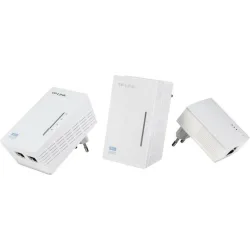 TP-LINK TL-WPA4220T KIT v4 Powerline Τριπλό για Ασύρματη Σύνδεση Wi‑Fi 4 και 2 Θύρες Ethernet