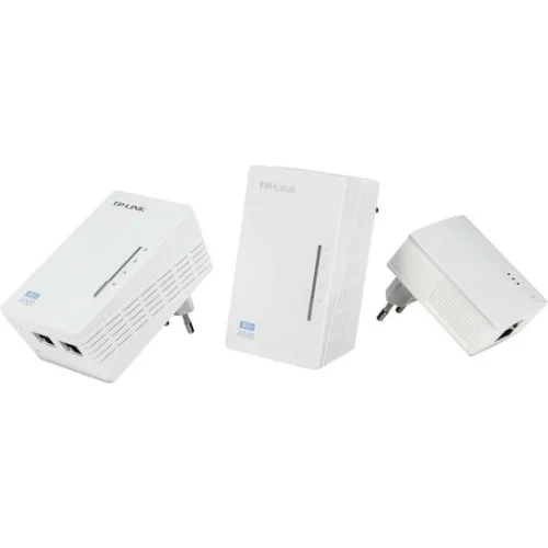TP-LINK TL-WPA4220T KIT v4 Powerline Τριπλό για Ασύρματη Σύνδεση Wi‑Fi 4 και 2 Θύρες Ethernet