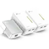 TP-LINK TL-WPA4220T KIT v4 Powerline Τριπλό για Ασύρματη Σύνδεση Wi‑Fi 4 και 2 Θύρες Ethernet