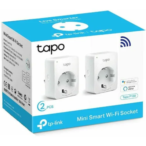 TP-LINK v1 Smart Μονόπριζο με Διακόπτη 2τμχ