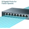 TP-LINK TL-SG108 v6 Unmanaged L2 Switch με 8 Θύρες Ethernet