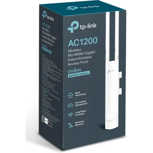 TP-LINK EAP225-Outdoor v3 Access Point Wi‑Fi 5 Dual Band (2.4 & 5GHz) για Εξωτερική τοποθέτηση