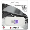 Kingston DataTraveler MicroDuo 3C 128GB USB 3.1 Stick με σύνδεση USB-A & USB-C Μωβ
