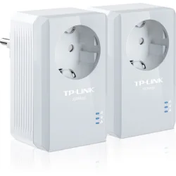TP-LINK TL-PA4010PKIT v2.3 Powerline Διπλό για Ενσύρματη Σύνδεση με Passthrough Πρίζα και Θύρα Ethernet