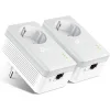 TP-LINK TL-PA4010PKIT v2.3 Powerline Διπλό για Ενσύρματη Σύνδεση με Passthrough Πρίζα και Θύρα Ethernet