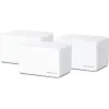 Mercusys Halo H80X v1 WiFi Mesh Network Access Point Wi‑Fi 6 Dual Band (2.4 & 5GHz) σε Τριπλό Kit